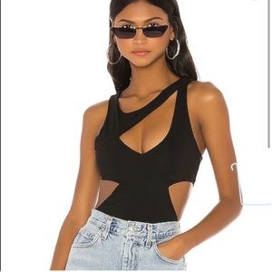 Superdown Dawn Cutout Bodysuit - Black